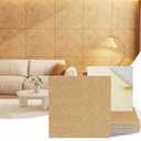 Acoustic Wall Panels, 8 Piece 23.62" x 23.62" Peel and Stick Wall PanelsHigh-Density Polyester Fiber Self Adhesive Soundproofing for Interior Wall Décor, Timber Vee Herringbone