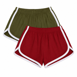 Cameway 2 Pack Women's Cotton Yoga Dance Short Pants Sport Shorts Summer Athletic Cycling Hiking Sports Shorts, S