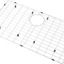 Kitchen Sink Grid,28 3/4" X 15 3/4" Sink Protectors for Kitchen Sink,Stainless Steel Sink Grate with Rear Drain