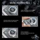 LECART Car Interior Accessories Fit for Ford Explorer 2024 2023 2022 2021 2020 PRND Shift & Drive Mode Knob & Ignition Button Covers Bling Auto Decoration Stylish Metal Decal Decor Trims 3Pcs