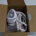 BEAUTURAL Mini Travel Steam Iron for Clothes with Dual Voltage, Temperature Control, Non-Stick Soleplate and Cord Storage, Ideal for Sewing, Quilting and Handcraft (White)