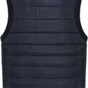 VtuAOL Men's Outerwear Vest for Men Winter Puffer Vests Fleece Lined Outdoor Warm Sleeveless Jackets (Black, L)