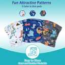 Pet Soft Dog Belly Band - 3 Packs Reusable Dog Diapers Male Doggy Diapers Wraps - Washable Dogs Belly Bands for Male Dogs (Dino, XL)