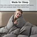 Luxury Down and Down Fiber Comforter, Medium Warmth All Season Duvet Insert, Ultra-Soft 750 Fill - Power Hotel Collection Comforter, Fluffy and Cozy - King 106 X 90