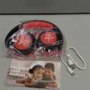 iClever BTH22 Kids Bluetooth Headphones, 60H Play Time, 74/85 dBA Safe Volume, Bluetooth 5.4, USB C, Over Ear Kids Headphones Wireless with Mic AUX Cord for iPad/Tablet/Travel/School, Red