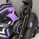 Ruthfot Adjustable Inline Skates for Boys and Girls with Full Light Up Wheels, Outdoor Rollerskates for Kids and Women