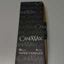 CANDWAX 10 inch Silver Taper Candles Set of 3 - Christmas Candles Taper Dripless - Tall Long Burning Fragrance-Free Silver Candlesticks