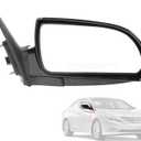 Door Mirror Right Passenger Side Replacement For Hyundai Sonata 2006 2007 2008 2009 2010, Replace 87620-0A000, Black 5PINS