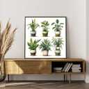 Okarina Paint by Numbers Kit for Adults Beginner, Adult Paint by Number Kits on Canvas, Green Plant DIY Acrylic Oil Painting by Numbers for Adults, Perfect for Home Wall Decor 16X16 Inch (HMOP25304)