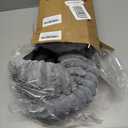 BALANCE Cat Bed Kitten Bed, Washable Round Cat Beds for Indoor Cats, Super Soft Plush Faux Fur Pet Bed for Puppy and Kitten with Anti-Slip Bottom (Grey)