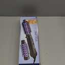 Conair 2-in-1 Hot Air Curling Combo, Includes 1.5-inch Curl Brush and 1-inch Aluminum Bristle Brush (Black / Purple)