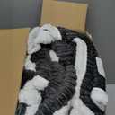 FULOG Electric Wearable Blanket with Foot Pocket, Heated Throw Blankets for Women, Snuggle Shawl Wraps with Sleeves (black)