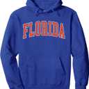 Florida - Vintage Varsity Classic Design Text Florida Pullover Hoodie L