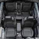 Mabett Seat Cover Protector with Rear Cup Holder for Ford Bronco Accessories 2026,2021-2025 Full Set Interior Covers with Felt (Black, 4-Door with Felt and Rear Cup Holder)