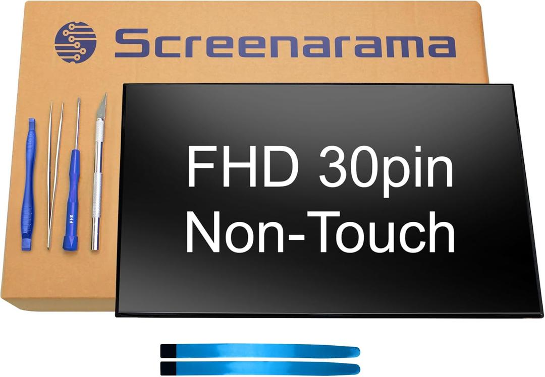 SCREENARAMA New Screen Replacement for B156HAN02.5, FHD 1920x1080, IPS, Matte, LCD LED Display with Tools