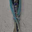 Blue Dried Flowers Bouquet with Pampas Grass - Boho Home Decor and DIY Floral Arrangements for Bedroom, Office, and Wedding Centerpieces