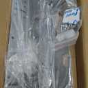 Pull Out Trash Can Cabinet Door Brackets, 5WB-DMKIT Cabinet Door Hinge Mount Kit, 6-Way Adjustable Heavy Duty Metal Brackets for Cabinet Organizers, Pullout Shelves, Trash Cans, RV Cabinets, Silver