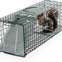 Humane Way Sentinel 24 Inch Live Animal Trap - No Assembly Required - Safe Small Traps for All Animals - Cat, Squirrel, Rabbit, Rodent - 24" L x 7.5" W x 7.5" H