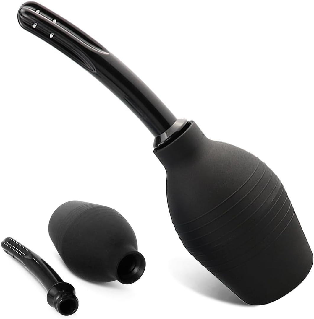 Enema Bulb Kit Anal Douche for Men, Women Enema Kit for Colon Cleansing Made of Comfortable Silicone