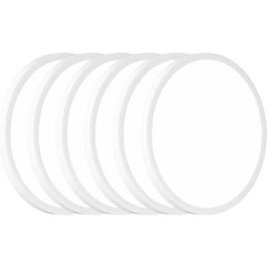 6Pack LED Flush Mount Ceiling Light: 12 inch Super Slim 5000K Dimmable Kitchen Lighting Fixtures Ceiling - 24W White Low Profile Ceiling Lamp for Bedroom Garage Hallway