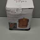 ENLOY Compost Bin for Kitchen Countertop, 1.3 Gallon Matte Copper Stainless Steel Compost Tub with Lid, Odorless Food Waste Tun with 2 Charcoal Filters, Indoor Compost Pail with SOFT-GRIP Handle