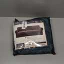 ZNSAYOTX Luxury Velvet Chair Slipcovers with Arms 2 Piece Stretch Chair Covers for Living Room Soft Armchair Slipcover Anti Slip Dog Pet Friendly Furniture Protector (Deep Teal), 30"-47"(1 Cushion)