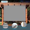 Patio Paradise 8' x 16' Pergola Canopy Replacement Cover Shade Cloth with Grommets Weighted Rods Outdoor Sun Shade Screen UV Block for Gazebo Backyard Deck Porch Balcony, Light Gray