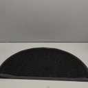 Door Mat Outdoor Indoor Entrance Doormat-Semicircular Durable Rubber Non Slip Front Door Mat for Outside Inside Entry Entryway Dirt Trapper Welcome Mat for Muddy Paws and Shoes-Black 17x30 (1'5" x 2'6")