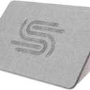 ANGORA BRANDS Stone Bath Mat 23.6" x 15.4"  Diatomaceous Earth Bath Mat, Non-Slip & Quick-Dry, Super Absorbent, Easy to Clean, Gray Minimalist Stone Bath Mats for Bathroom by Your Wright Stuff