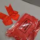 Hotop 3 Pcs 10 in Cheerleading Pom Poms and Large Cheerleader Hair Bow Cheer Pompoms Cheerleading Accessories for Sport Events Dance Party Basketball Football Team(Red,Classic)