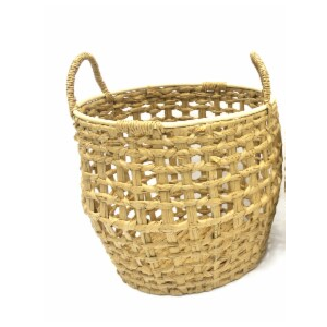 HD Large Hyacinth Braided Basket Set Of 3