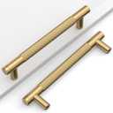 10 Pack 5"(128mm) Champagne Bronze Cabinet Pulls Kitchen Cabinet Handles Champagne Gold Drawer Pulls Cupboard Hardware for Cabinets CK0026