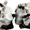 labwork Front Left and Right Brake Caliper Set with Pads Replacement for Yamaha Rhino 660 2004-2007 Rhino 700 2008-2013 Rhino 450 2006-2009 5B4-2580T-01-00 5B4-2580U-01-00 59300-05H00-999