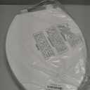 KOHLER K-4774-0 Brevia Elongated White Toilet Seat with Quick-Release Hinges And Quick-Attach Hardware For Easy Clean, White