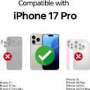 Magnetic for iPhone 17 Pro Case Clear with [Camera Control Cover] [Compatible with MagSafe] Slim & Non-Slip Frosted Hard PC Back & Soft TPU Bumper Matte Phone Cover for iPhone 17 Pro 6.3"