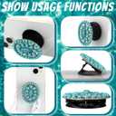 Zonon 4 Pieces Turquoise Western Phone Grip Charm Teardrop Flower for Holder Ring Expandable Collapsible Phone Stand for Smartphones and Tablets(Classic Style)