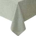 Laura Ashley Harper Luxuriously Smooth Fabric Tablecloth for Formal or Casual Dining, Holiday, Banquet, Wedding or Party, 60" x 144", Sage