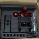 METOWARE Adjustable Trailer Hitch Fits 2-Inch Receiver - Heavy Duty Drop Hitch with 8-Inch Drop/Rise (14,000 LBS GTW) - Tri-Ball (Red) 1-7/8'', 2'', 2-5/16'' and Stainless Steel Lock