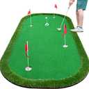 Wekin Golf Putting Green Training Mat,5x10ft Heavy Duty Artificial Turf Putting Green Mat for Indoor and Outdoor Party Game and Leisure Time