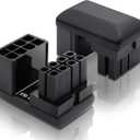 EZDIY-FAB GPU VGA PCIE 8 Pin U Turn 180 Degree Angle Connector Power Adapter Board for Desktop Graphics Card-Standard Type 2 Pack