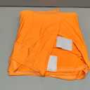 BDDC Table Covers for 6 Foot Tables, Orange Washable and Wrinkle Resistant Stretch Tablecloths Rectangle 6ft for Events, Wedding, Banquets, Parties