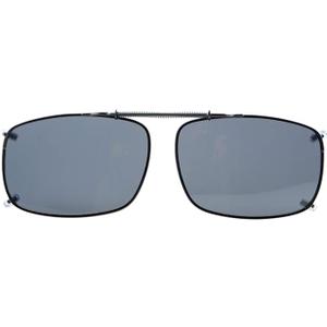 Eyekepper 3-pack Polarized Clip on Sunglasses With Spring Draw Bar Grey Lens 54 * 34MM