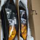 Left Headlight Assembly Driver Side W/O Bulb black Compatible with 2011 2012 2013 Kia Sorento KI2502143
