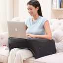 cooloo8 Reading Pillow, Lap Desk, Laptop Pillow for Lap, Large Gaming Pillow for Reading, Working, Gaming or Sitting in Bed Floor Couch(Dark Grey)