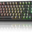 AULA F99 Pro Wireless Mechanical Keyboard-Silent Version, BT5.0/ 2.4GHz/ USB-C Hot Swappable Custom Keyboard, Gasket Structure, Pre-lubed Linear Switches RGB Backlit Computer Gaming Keyboards, Black