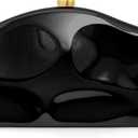 Acrylic Clutch Purse for Women Evening Bag, Irregular Shell Acrylic Purse Box Clutch with Chain for Party Wedding Prom (Black)