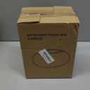 Modern Tissue Box Cover for Home and Office  Magnetic Lid Oval Tissue Holder, Inside Dimensions 8.07"  5.91"  3.44", Decorative Clear Double-Layer Plastic, Luxe Home Decor (Cream)