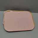 BALEINE Laundry Hamper with Lid, Tall Laundry Baskets with Bamboo Pull Handles, Large Laundry Bin with Internal Support (26 Gal/100L, Pink Pinstripe)