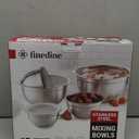 Stainless Steel Mixing Bowls Set with Lids, Home Kitchen Cooking Essentials Household Must Haves for Baking, 5 Pieces (Silver)