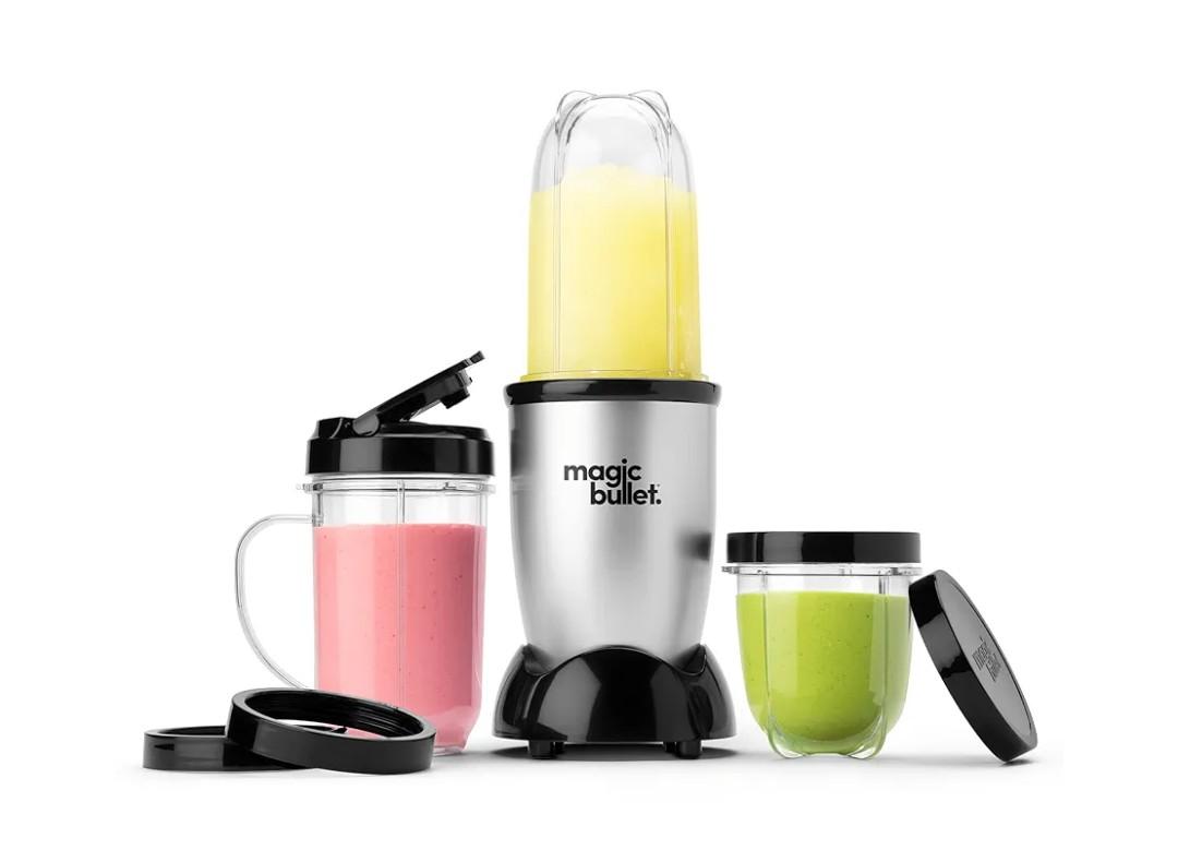 Magic Bullet Blender, Small, Silver, 11 Piece Set